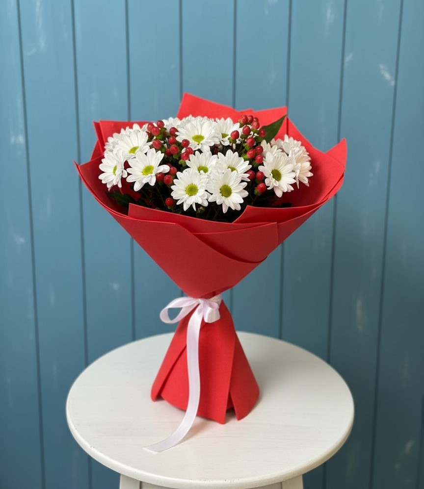 Букет цветов из: Хризантемы в Лодейном Поле