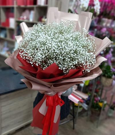 Букет цветов из: Гипсофила в Лодейном Поле