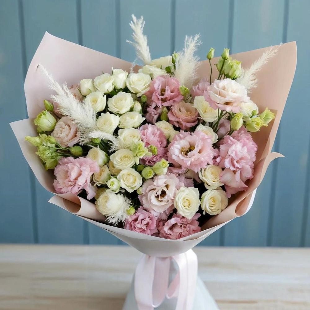 Букет цветов из: Альстромерии и Розы в Лодейном Поле