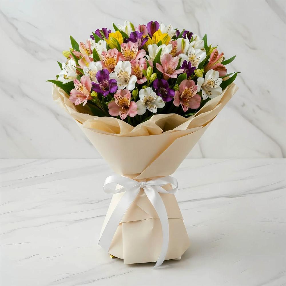 Букет цветов из: Альстромерии в Лодейном Поле