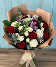 Букет цветов из:  Розы и Альстромерии в Лодейном Поле