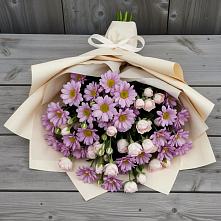 Букет цветов из:  Розы и Хризантемы в Лодейном Поле