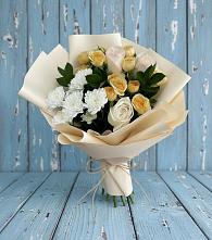 Букет цветов из:  Розы и Хризантемы в Лодейном Поле
