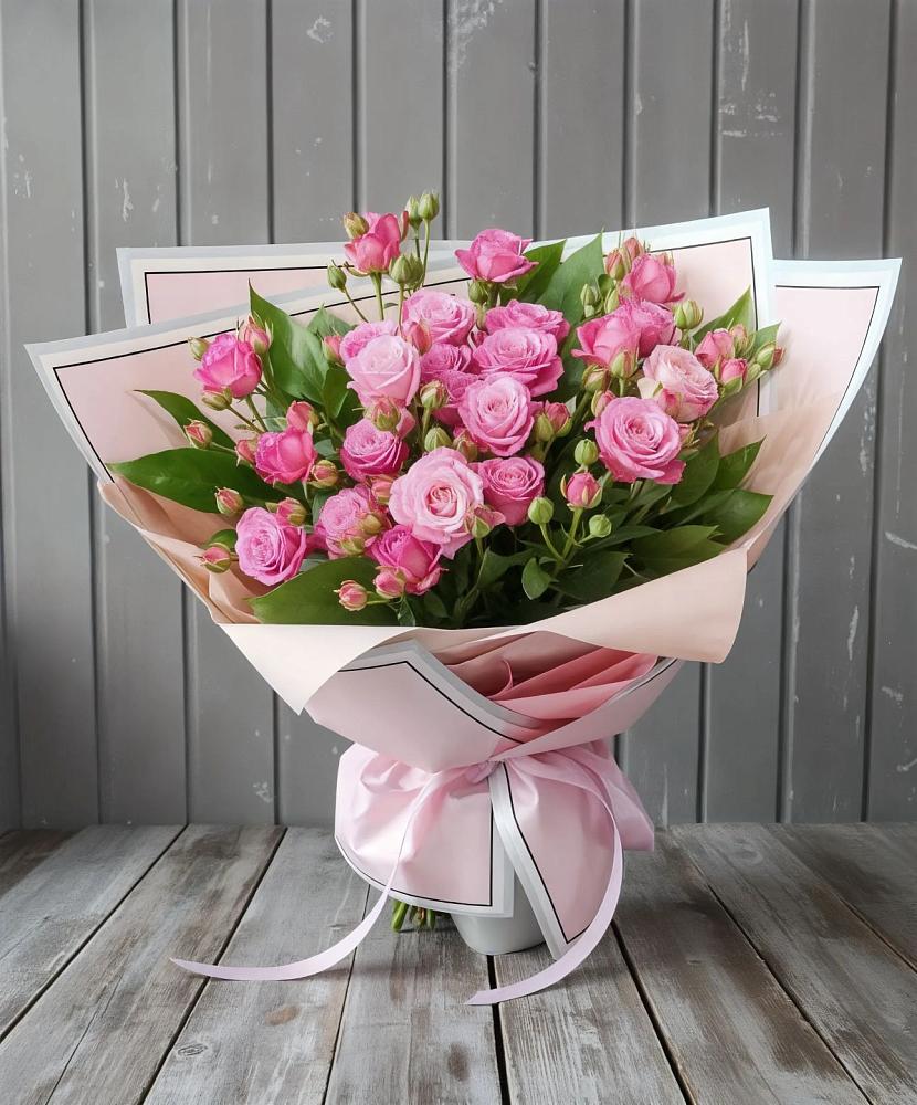 Букет Розовый кустик в Лодейном Поле